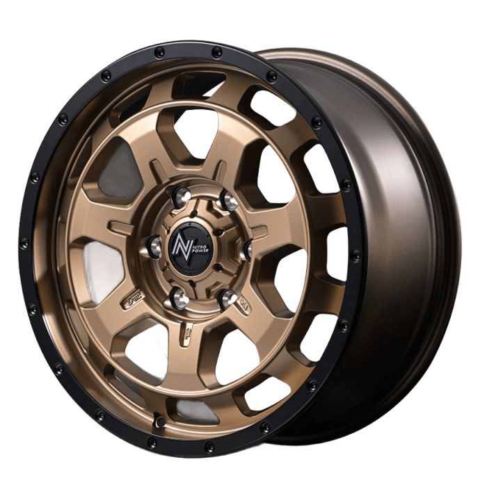 ホイール4本セット 18インチ 8 J 55 6 H 139 7 NITRO POWER M PHALANX マットブロンズ リムブラック