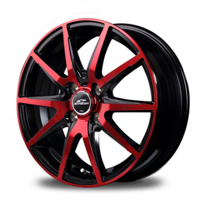 ホイール4本セット 15インチ 4.5J+45 4H-100 SCHNEIDER DR-02 ブラック