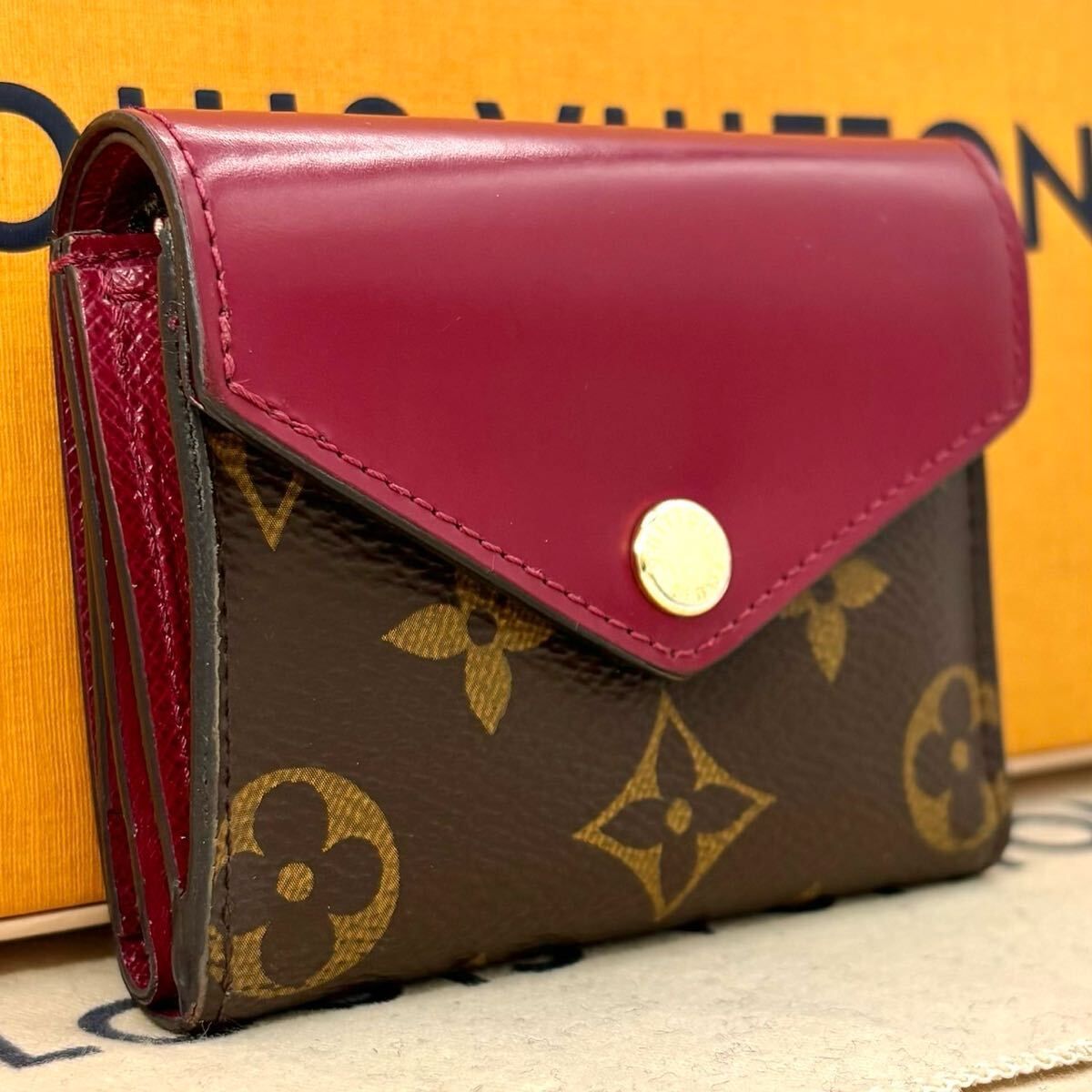 Louis Vuitton ポルトフォイユゾエ L89 ポルトフォイユ ゾエ Louis Vuitton ルイ ヴィトン レザー 3つ 三