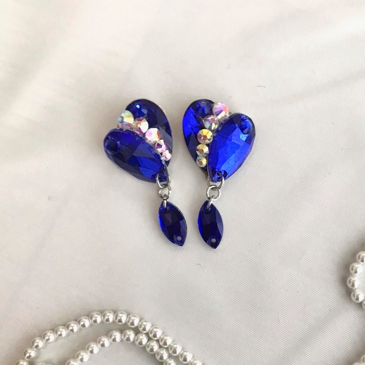 ブルー系ピアス　社交ダンス☆ベリーダンス ベリーダンス 社交ダンス レディース パーティー ネックレス ピアス