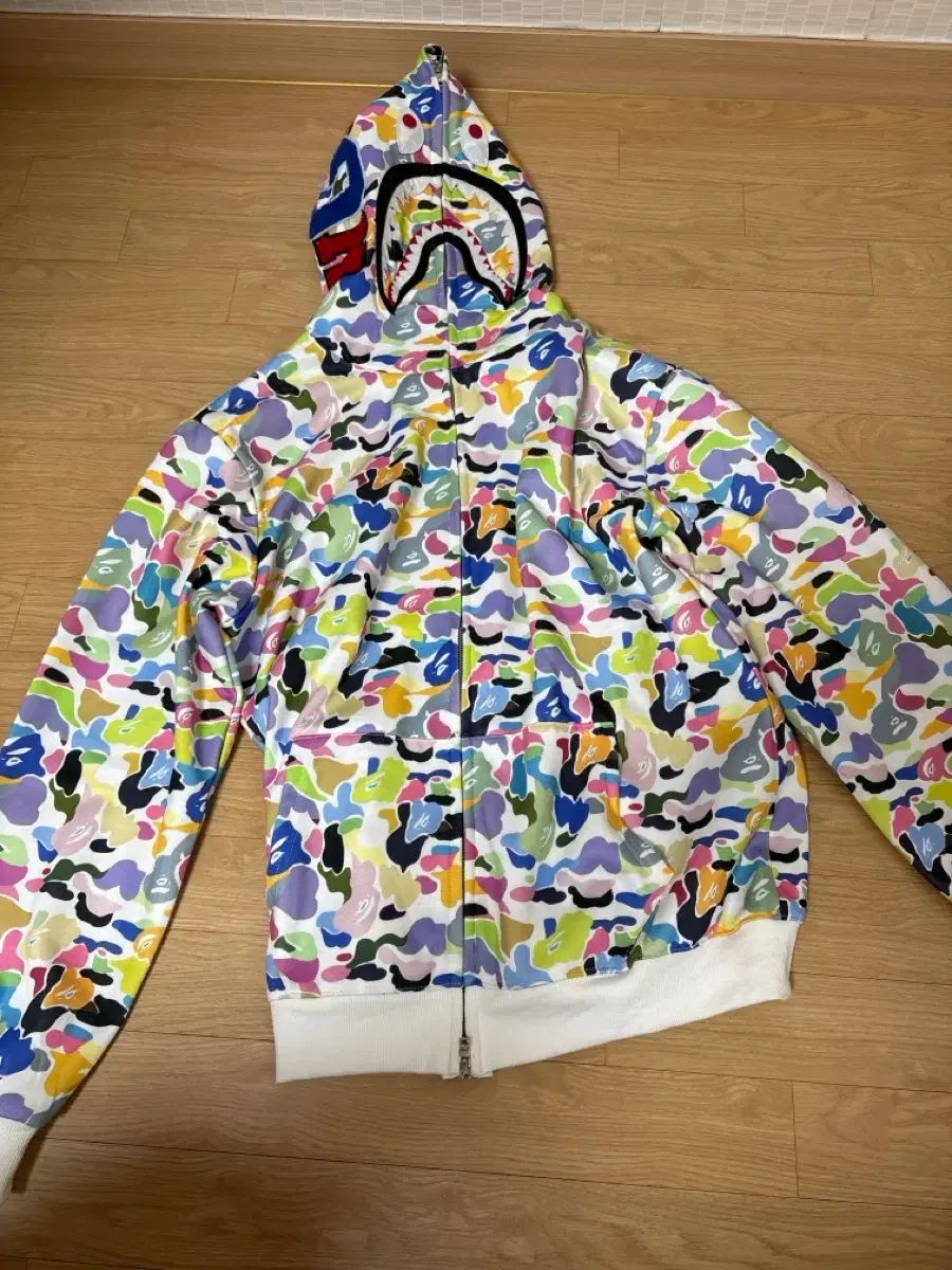 BAPE ベイプ マルチ COLOR カモ フラ フードジップアップ