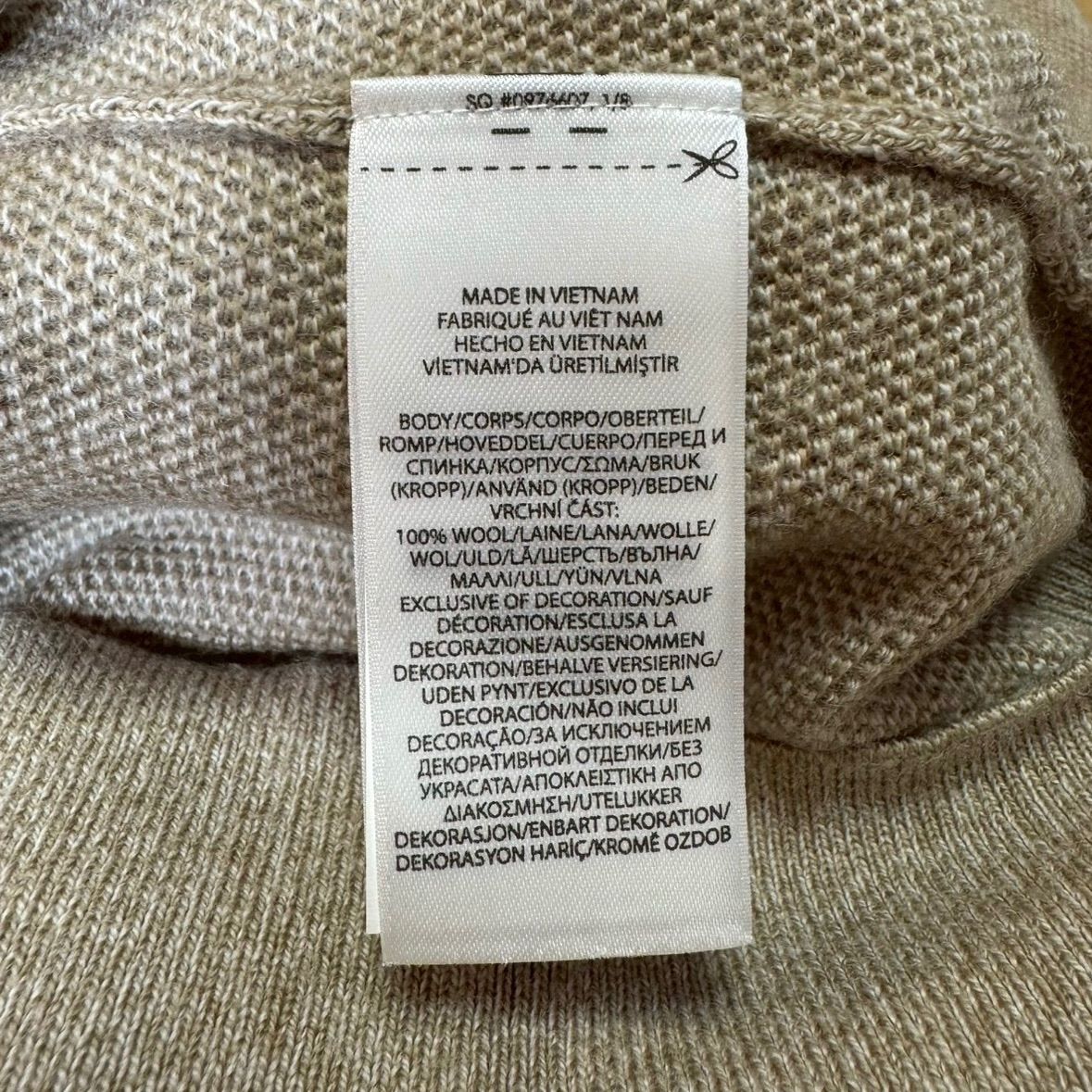 POLO RALPH LAUREN ポロ ラルフローレン 現行 QR タグ WASHABLE MERINO 