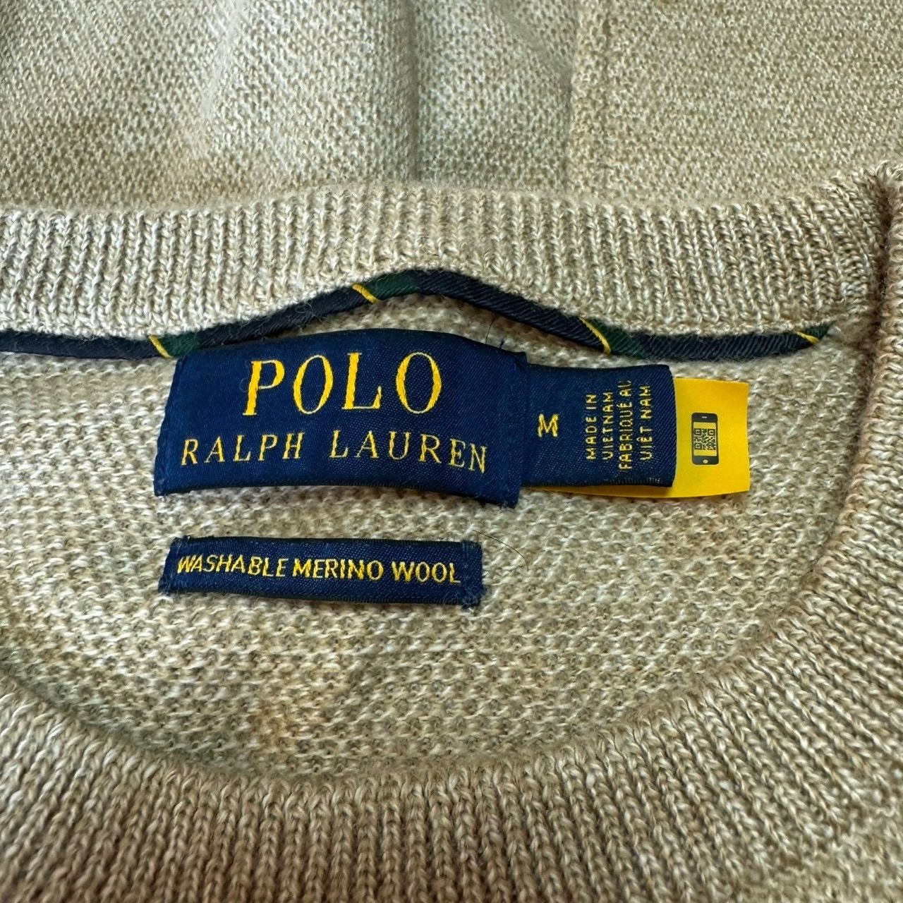 POLO RALPH LAUREN ポロ ラルフローレン 現行 QR タグ WASHABLE MERINO 