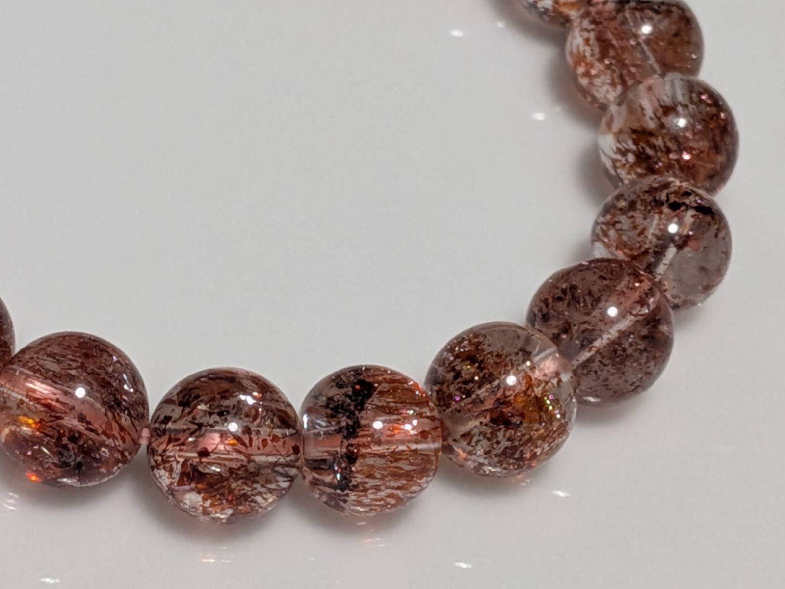 パワーストーン　天然石　レッドスーパーセブン　8mm　14cm　No.588 パワーストーン 天然石 レッドスーパーセブン 8mm 14cm No.588 - メルカリ