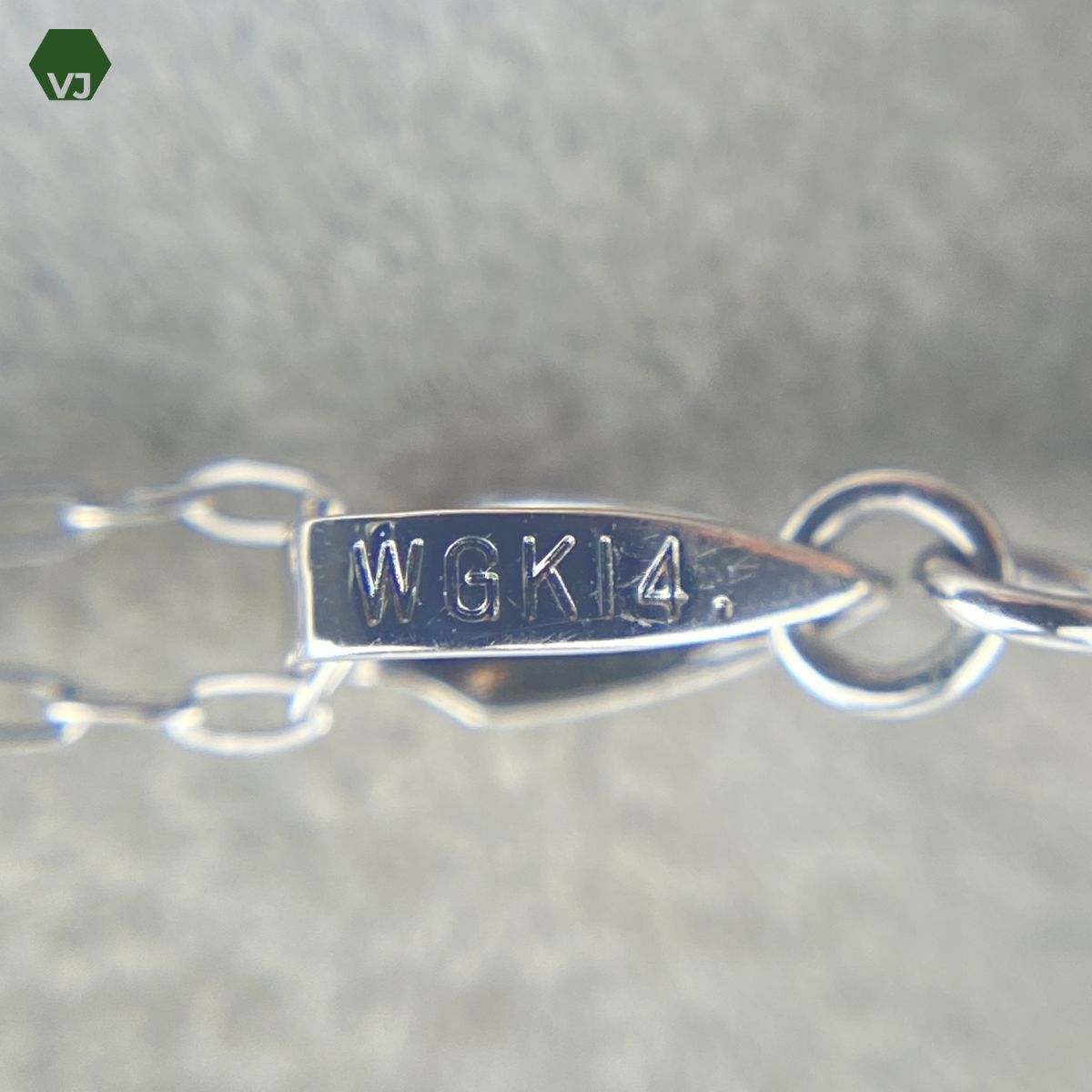 32-18-02】フラワーモチーフ サファイア ネックレス【中古】【K18WG 