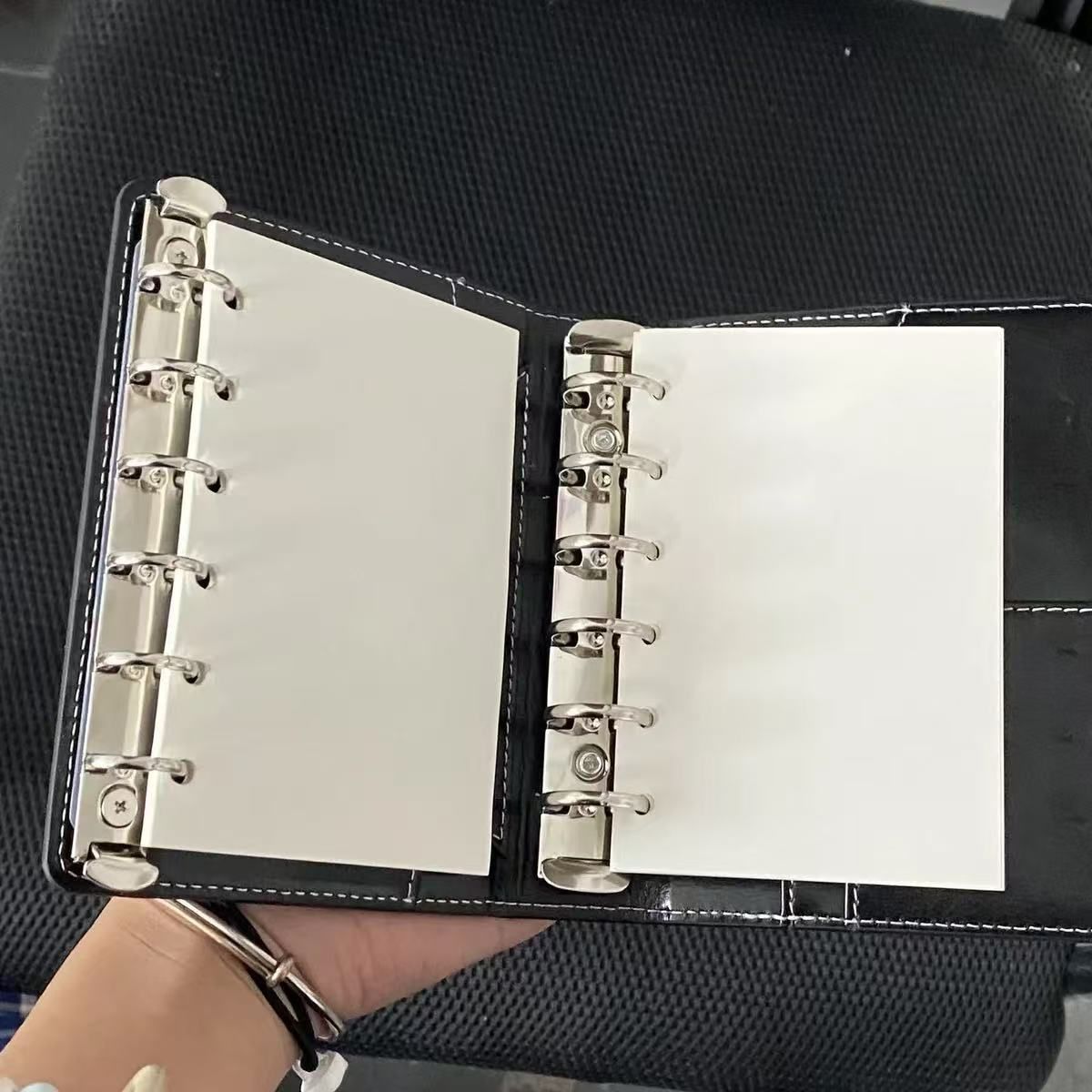 新品未使用 A7 ミニ6 システム手帳 カバー ダブルリング バインダー