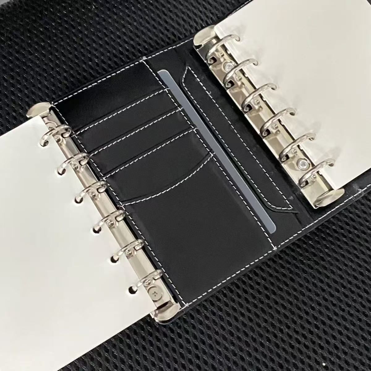 新品未使用 A7 ミニ6 システム手帳 カバー ダブルリング バインダー