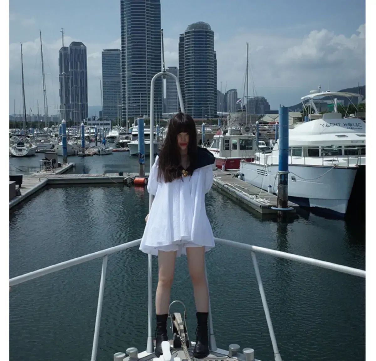 フレクル ワイドカラ— セ—ラ—ドレス