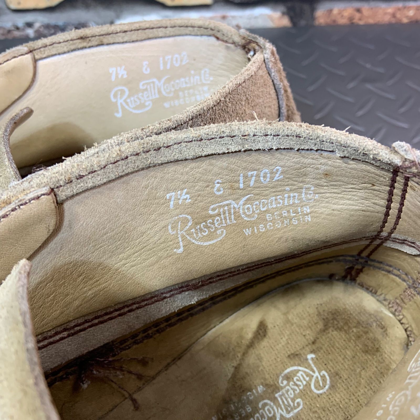  ラッセルモカシン Chukka チャッカブーツ ソール 交換品 US 7 5 E JP 25 cm Russell Moccasin アメリカ製 D 17 RUSS チャッカブーツ ブーツ 革靴