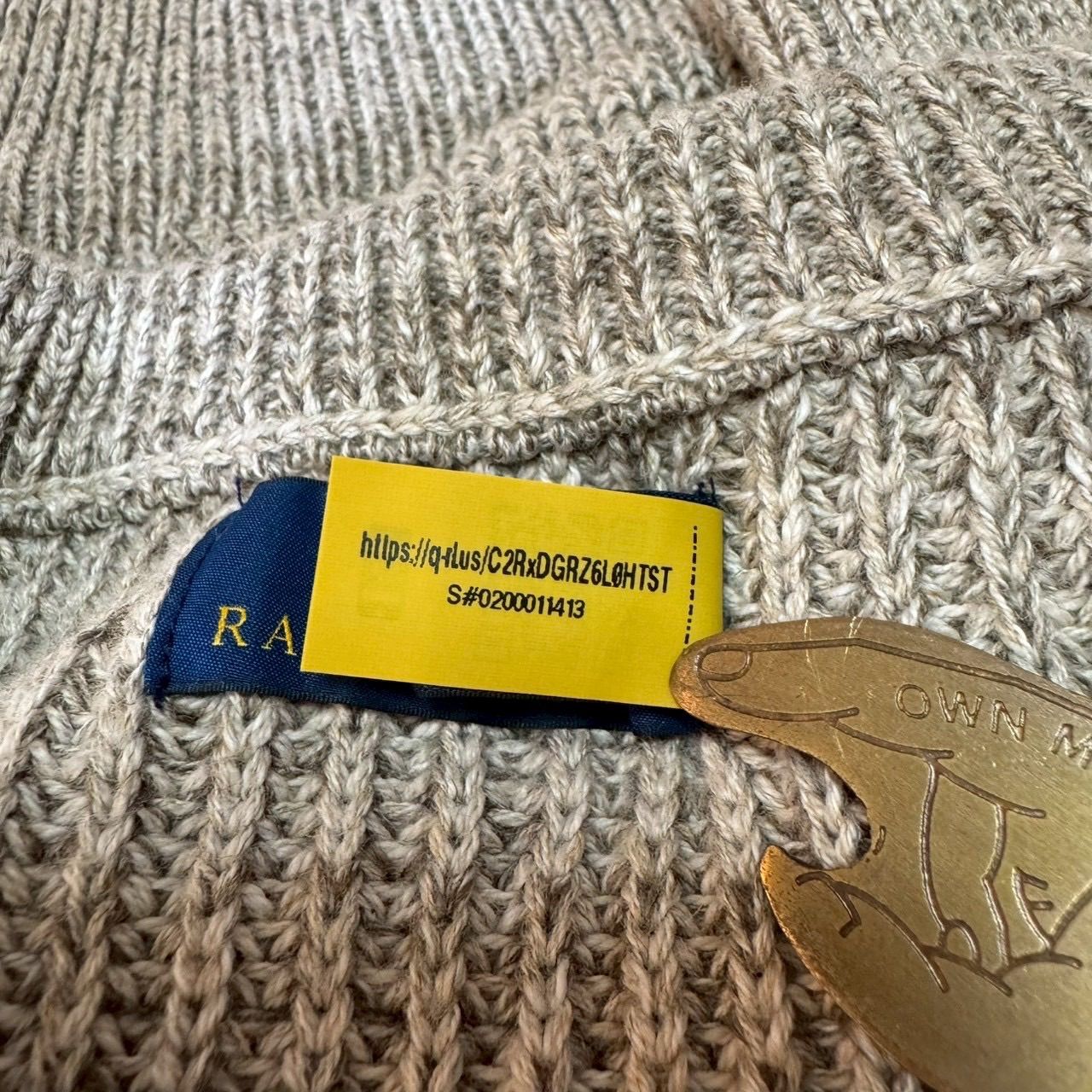 POLO RALPH LAUREN ポロ ラルフローレン 現行 QR タグ ラグラン 