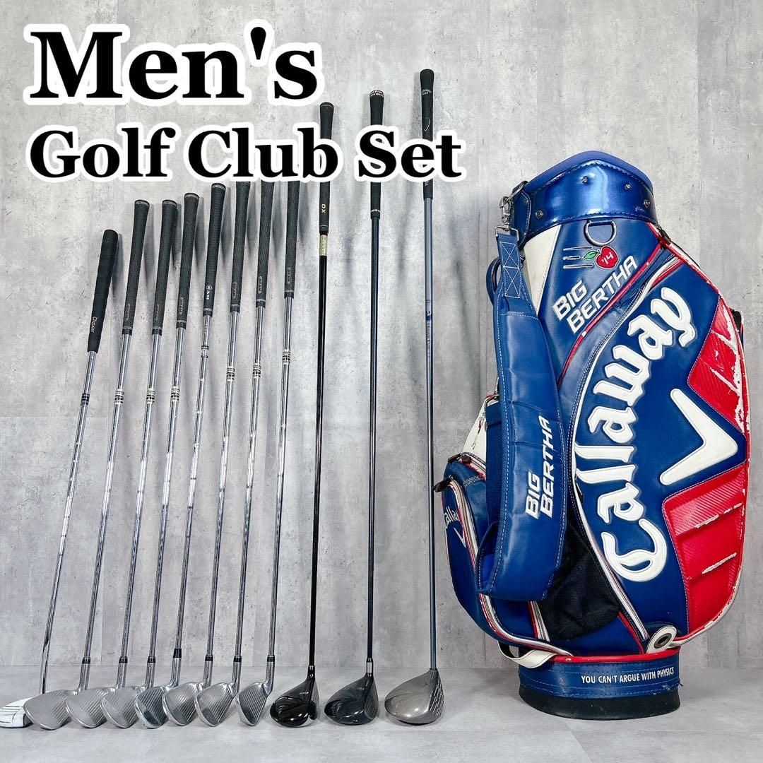 V 591 キャロウェイ 他 メンズ ゴルフ セット 青 キャディバッグ