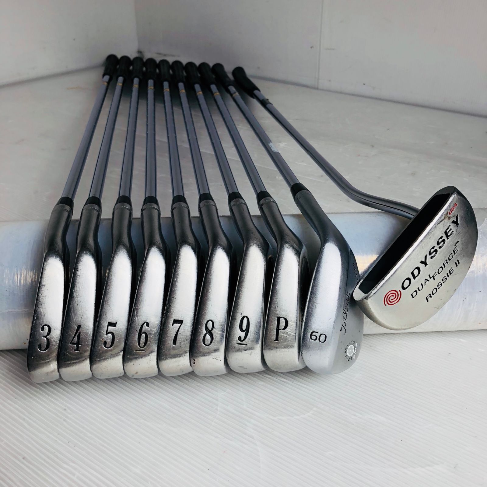 メンズフルセット☆Titleist ODYSSEY ゴルフクラブ/1188 豪華 13本 Titleist タイトリスト ODYSSEY オデッセイ メンズ ゴルフ