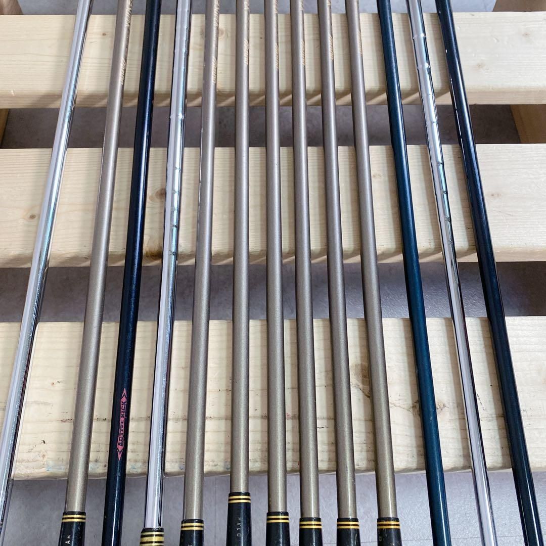 V 549 ミズノ メンズ ゴルフ クラブ セット 13点 赤 キャディバッグ アクセサリー ゴルフ教室