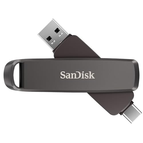 サンディスク SanDisk 外付け SSD 1 TB USB 3.2 Gen 2 読出最大1000 MB|秒 Type-C - Type-A デュアルドライブ ポータブル SDDDE 1-1 T 00-JA 46 Win Mac 5年e