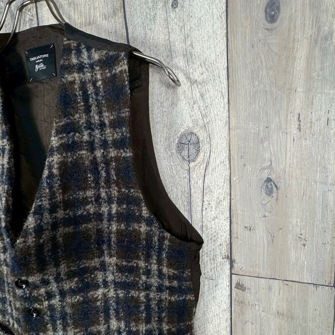 TAGLIATORE チェック柄 ベスト TAGLIATORE(タリアトーレ)】 BRIAN/グレンチェックベスト｜PARIGOT