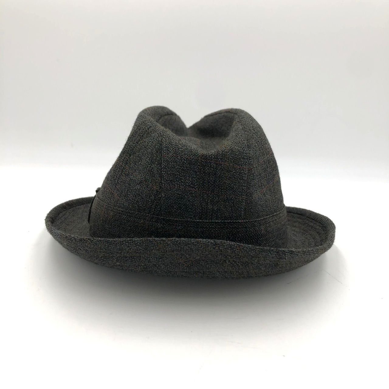 Dunn-Co. フェルトハット 中折れ帽 56 グレー 英国製 ヴィンテージ