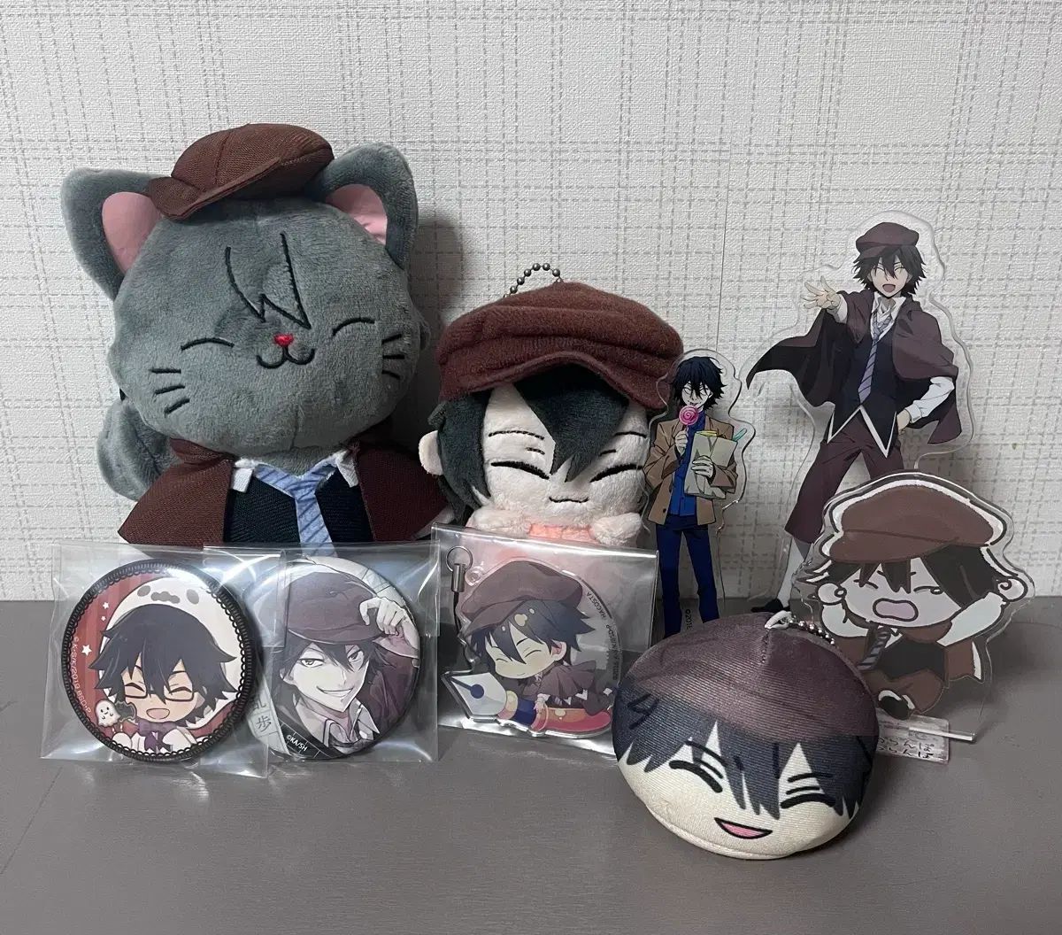 文豪ストレイドッグス 江戸川 乱歩 猫ぬいぐるみ おまんじゅう アクリル グッズ まとめ