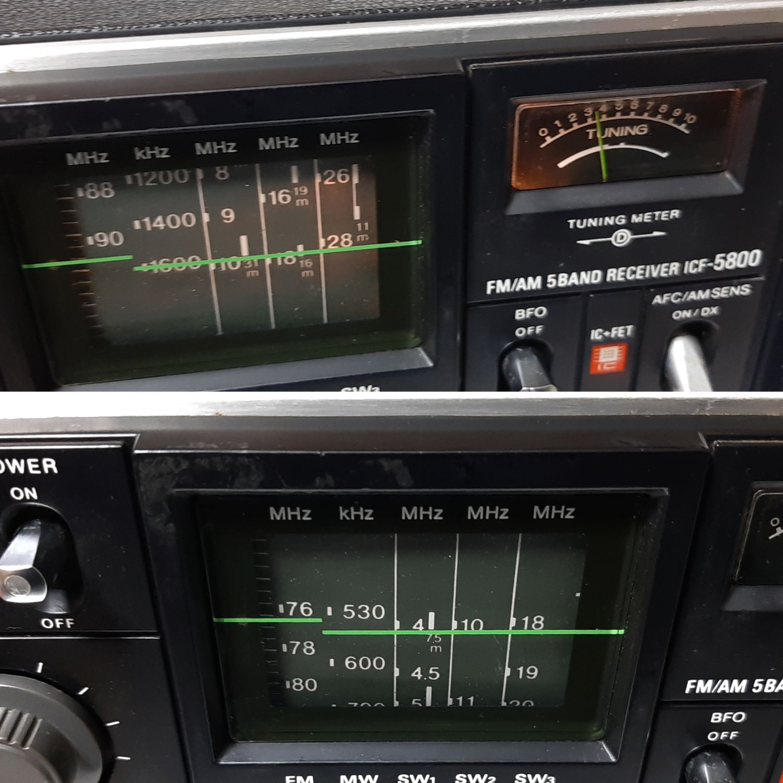 SONY ソニー ICF-5800 スカイセンサー5800 5バンドラジオ ジャンク