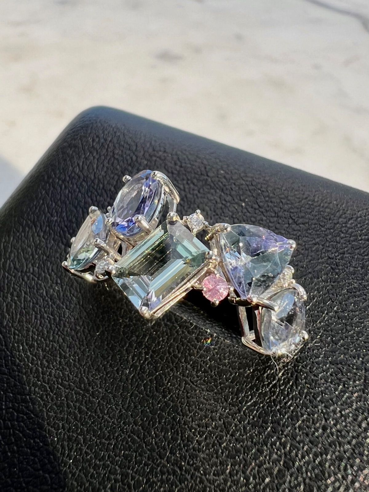 超 色んなカット Pt 950パーティー ゾイサイト 非加熱タンザナイト