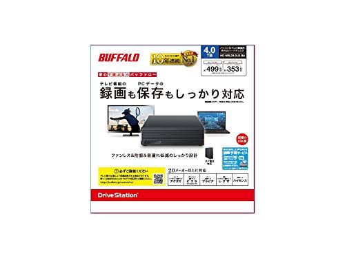 バッファロー HD-NRLD 4.0 U 3-BA 4 TB 外付けハードディスクドライブ スタンダードモデル ブラックs
