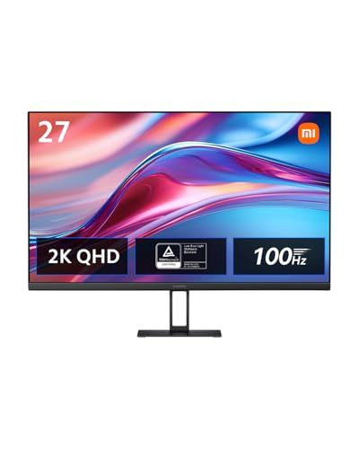 家電批評 金賞受賞 Xiaomi モニター A 27 Qi ディスプレイ 27インチ 2 K QHD画質 IPSパネル 100 Hz 1670万色 sRGBカバー率 DCI-P 3 95% 8ビット DC減光ブルーライト 超スリムベゼル Vs