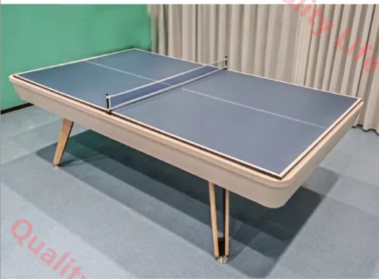 ヴィラ向け｜多機能ビリヤードテーブル ブラックエイト ナインボール対応 家庭用アメリカンビリヤード台＋卓球台＋ダイニングテーブル｜三合一多機能 7 feet-3 in 1