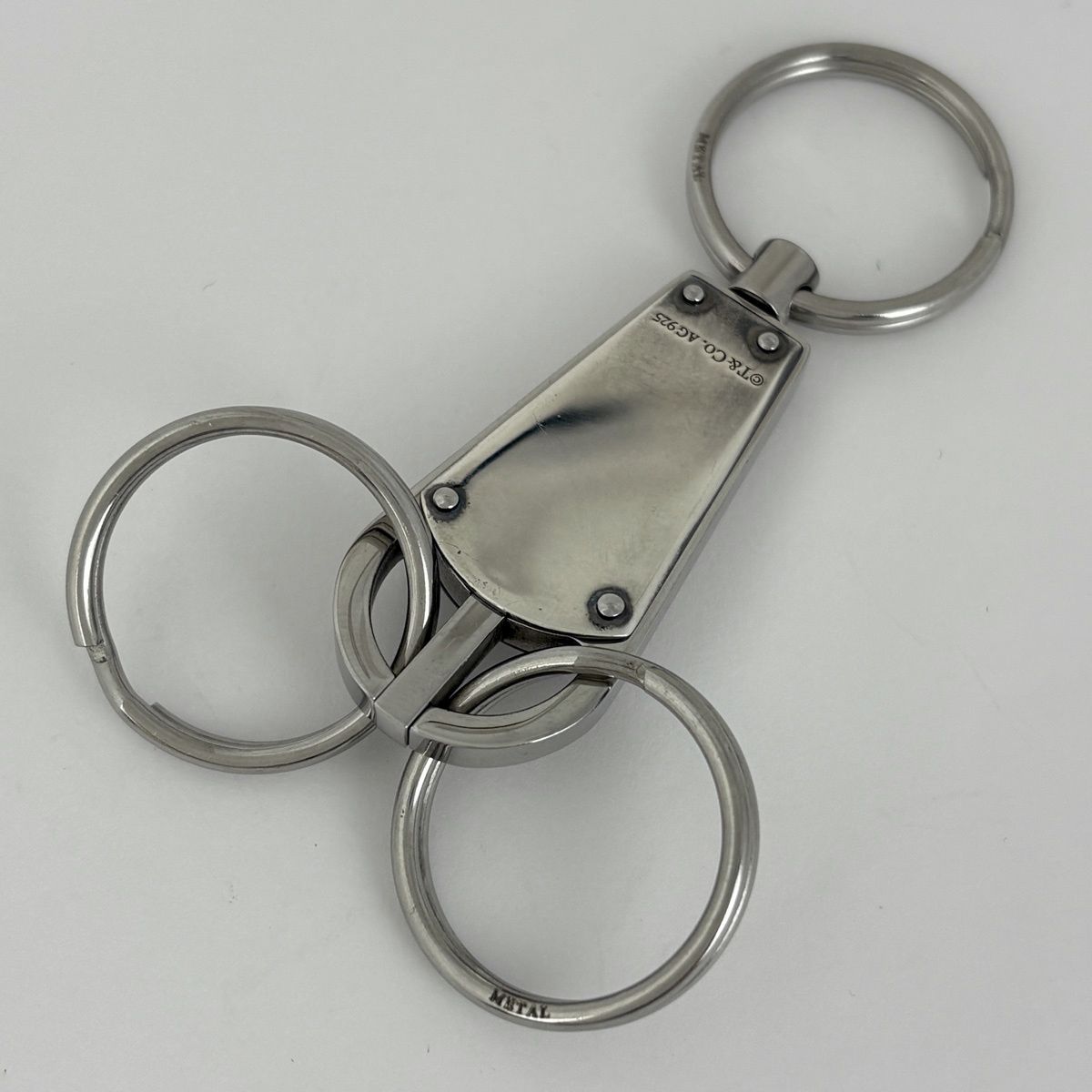 ティファニー TIFFANY&Co. 1837 バレット キーホルダー キーリング