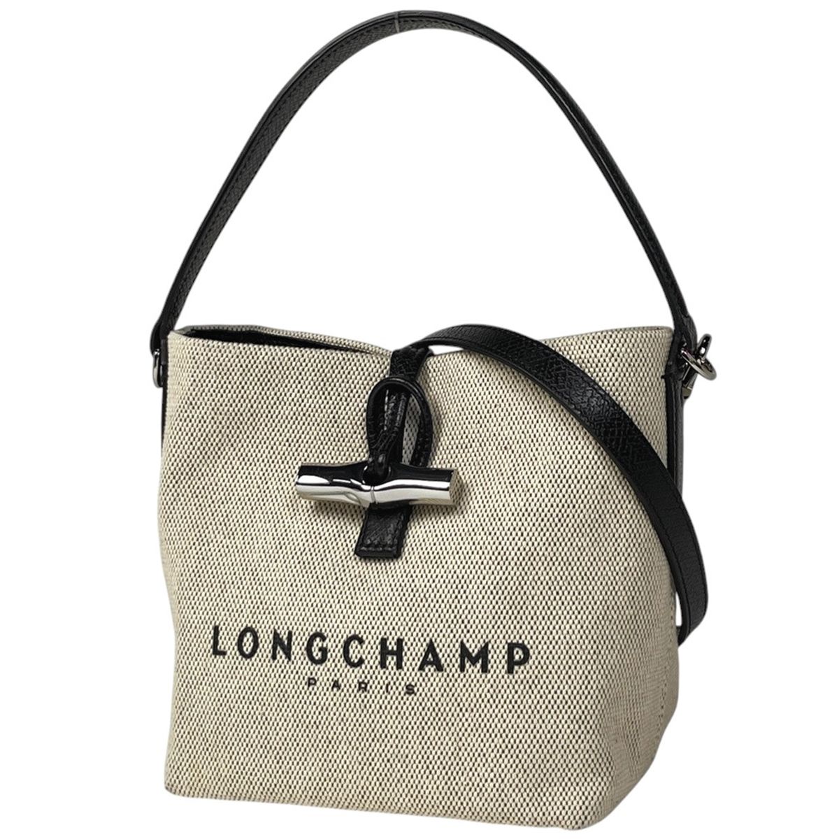 Longchamp ハンドバッグ 2WAYショルダーバッグ #ブラック ロンシャン 