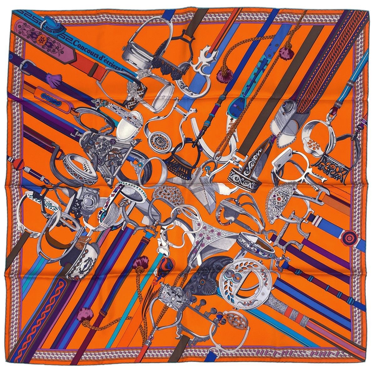 エルメス HERMES カレ 90 CONCOURS D'ETRERS エトリエの競演 スカーフ