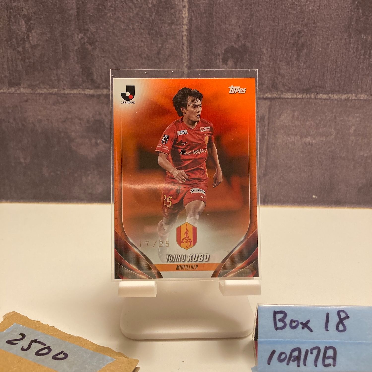 2024 Topps 久保藤次郎 Tojiro Kubo 17/25 名古屋グランパス Orange