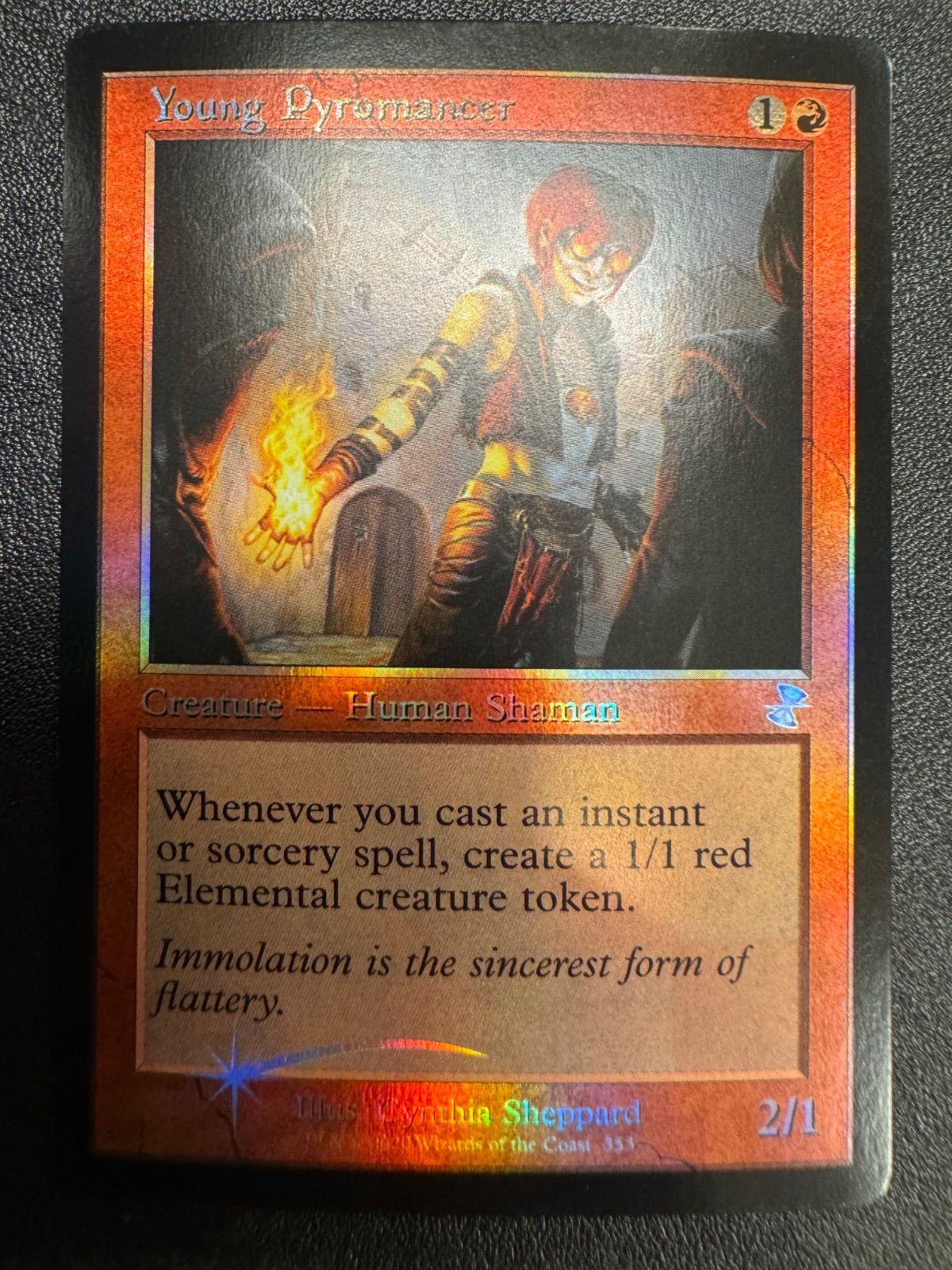 MTG 若き紅蓮術士 英語 foil 旧枠 TSR - メルカリ