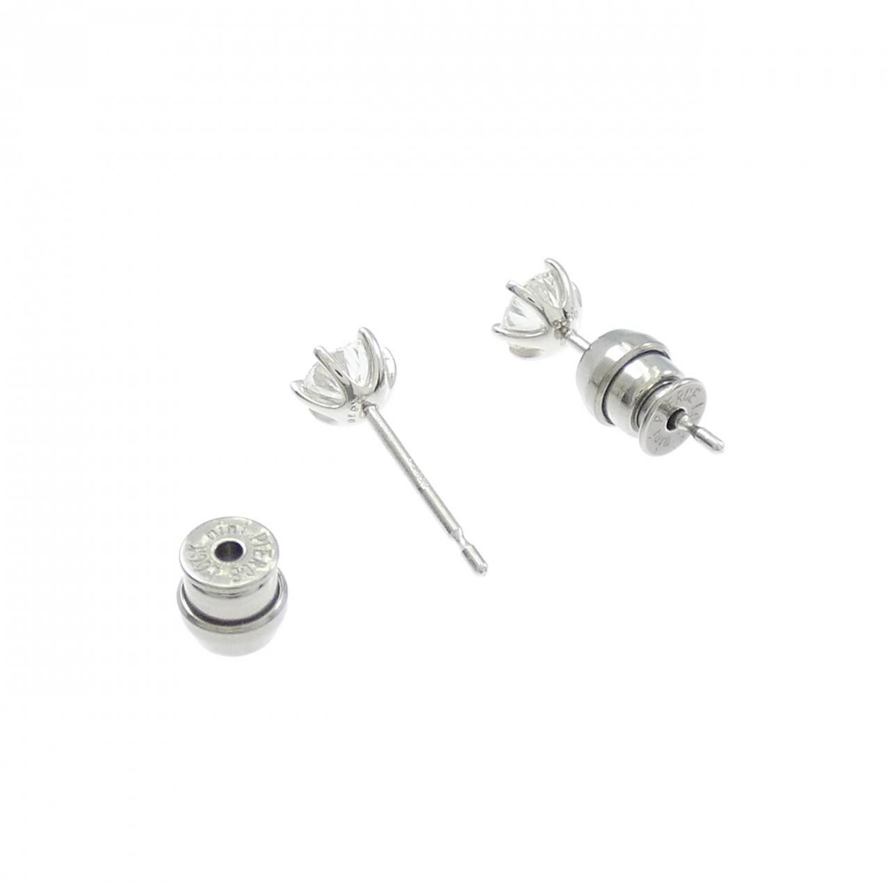  リメイク PT 900 ST ダイヤモンド ピアス 0.315 CT 0.316 F VVS 2 3 EXT-EXT ピアス(両耳用) アクセサリー