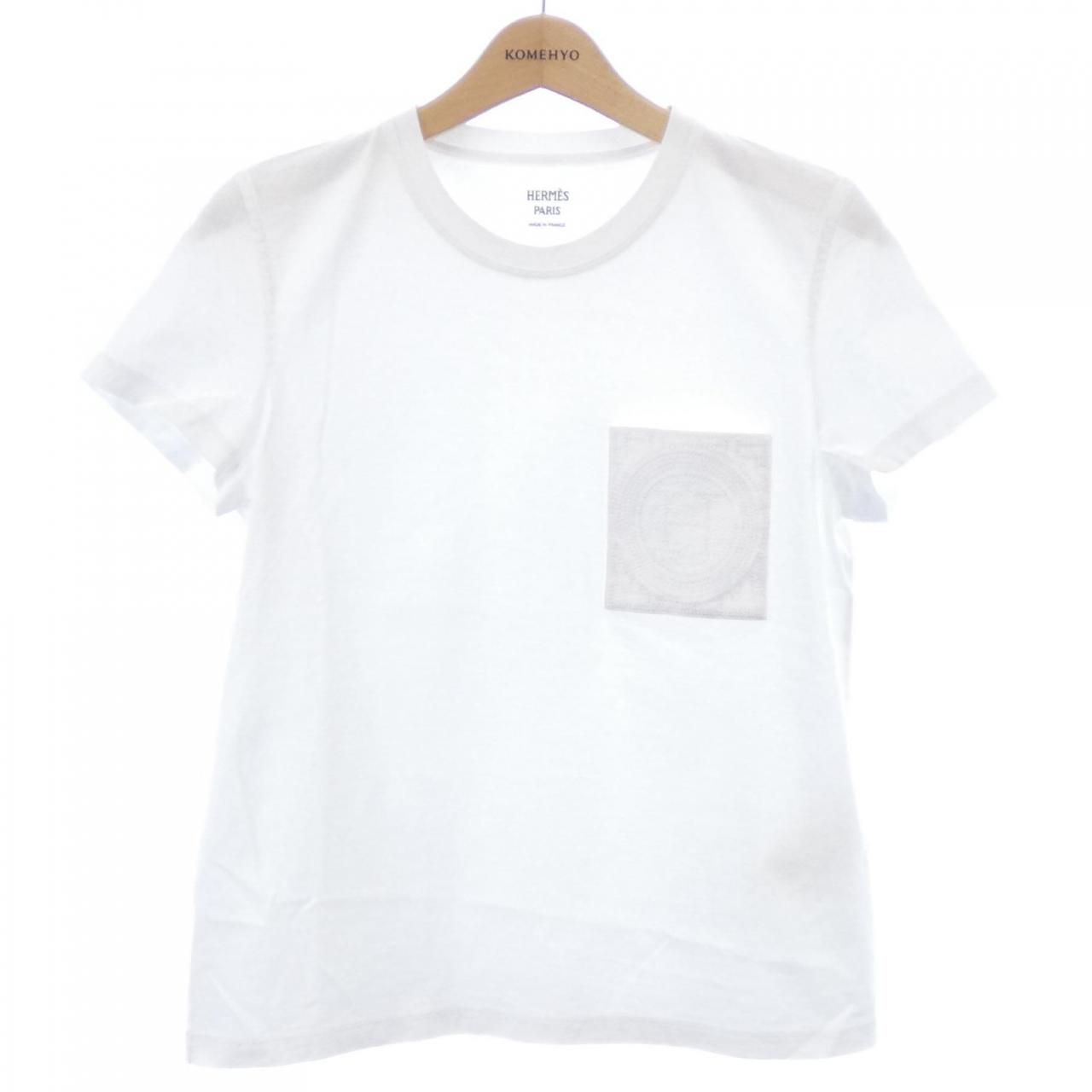 新品未使用エルメスHERMES ホワイトTシャツ モザイク　サイズ38 エルメス HERMES モザイク 3H4614DL Tシャツ - メルカリ