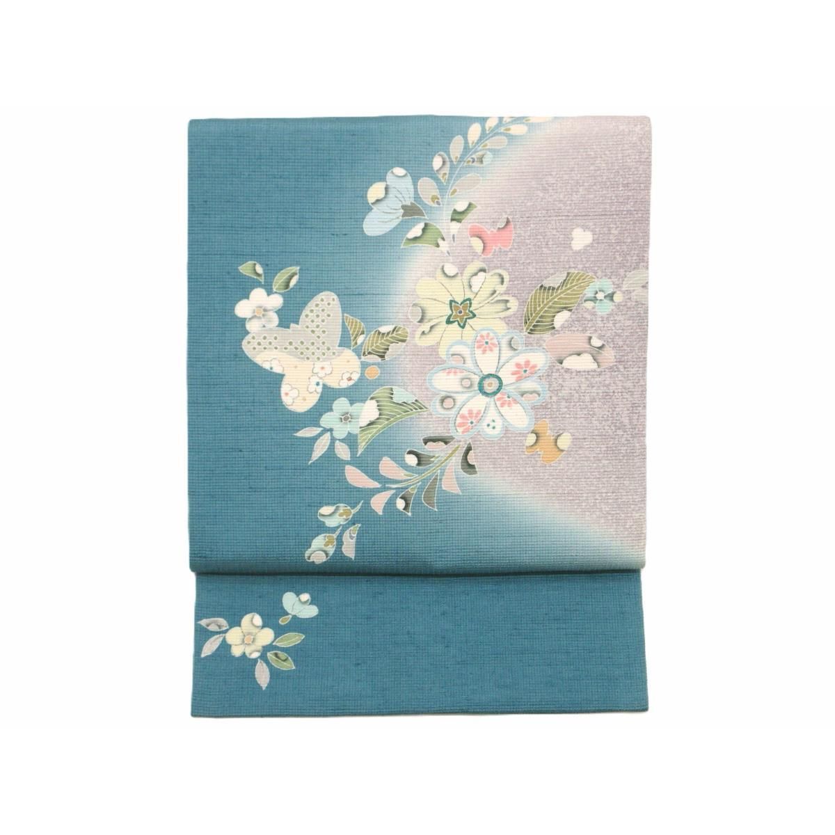 ♥品 名古屋帯 染帯 友禅加工ボカシ染