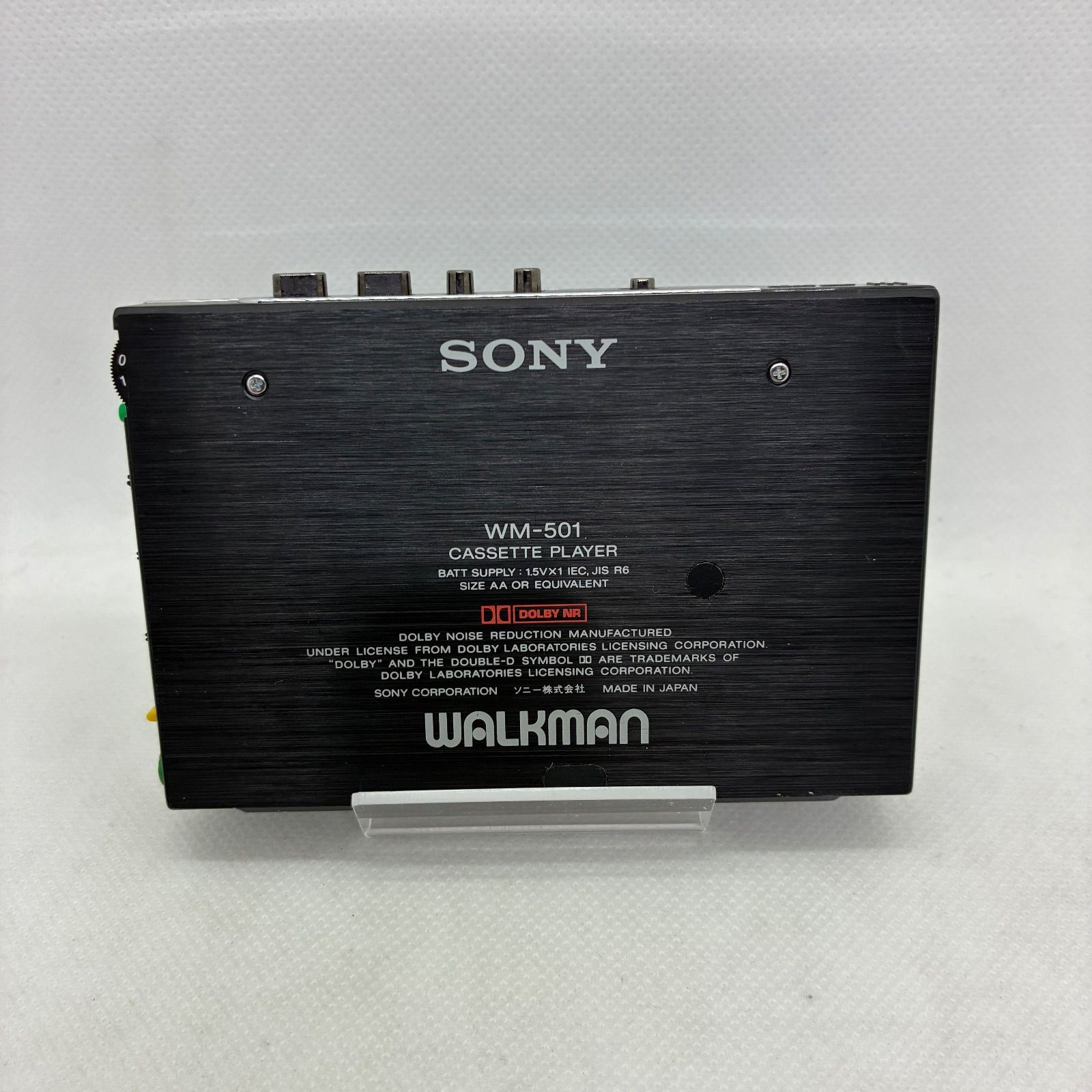 ジャンク】SONYソニー WALKMAN カセットプレーヤーWM-501 保護カバー