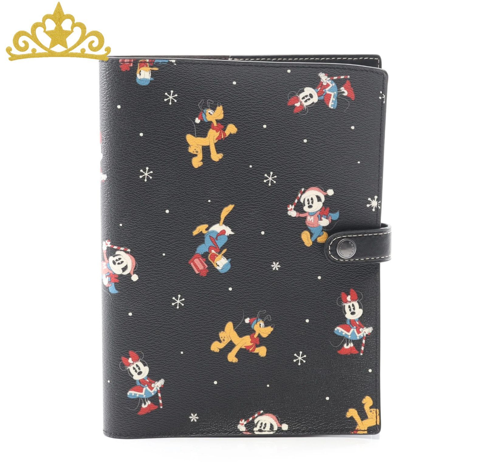 COACH × Disney ミッキーマウス ミニーマウス ノートブックドナルドダック ノートブック 手帳カバー コーチ
