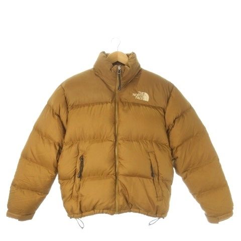 ザノースフェイス THE NORTH FACE 海外ノース ダウンジャケット 700フィルパワー スタンド ロゴ刺繍 アウトドア M 茶 ブラウン CK 8 GY 01