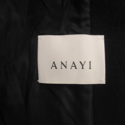 アナイ ANAYI シャルムビーバーショートコート スタンドカラー 七分袖