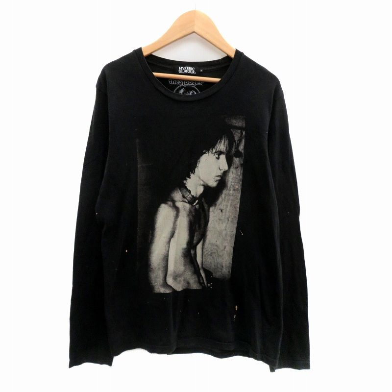 ヒステリックグラマー GLAMOUR The Stooges 長袖Tシャツ カットソー ラウンドネック プリント M マルチ 黒 ブラック 4 CL-6222 HO 29 GY 01