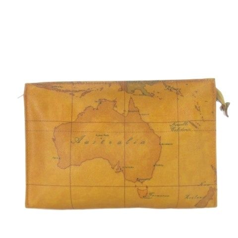 プリマクラッセ PRIMA CLASSE セカンドバッグ PVC レザー 革 世界地図