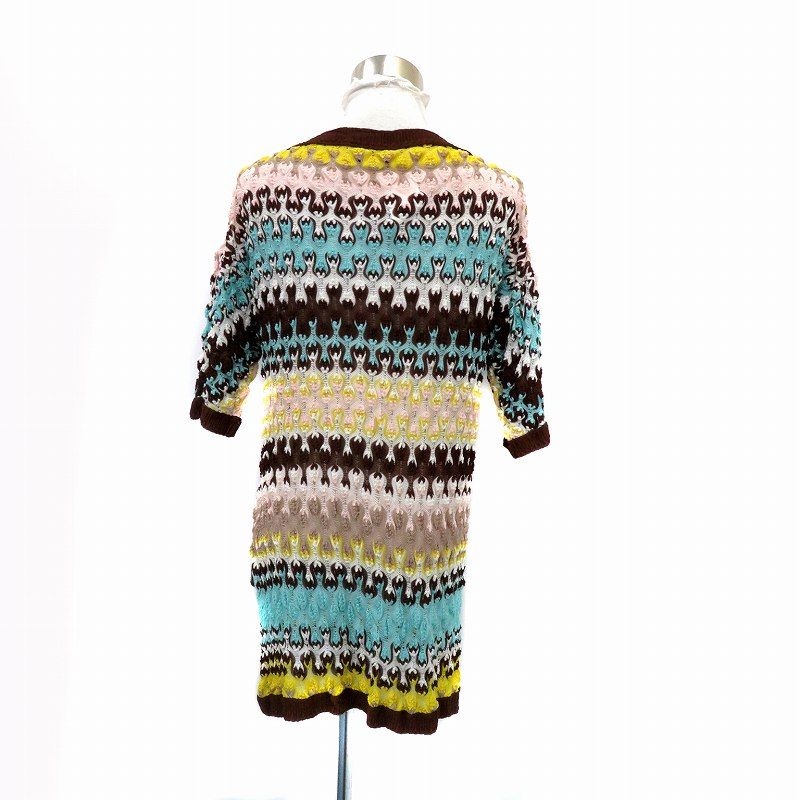 ミッソーニ MISSONI 安い ニット カットソー ボートネック 半袖 総柄