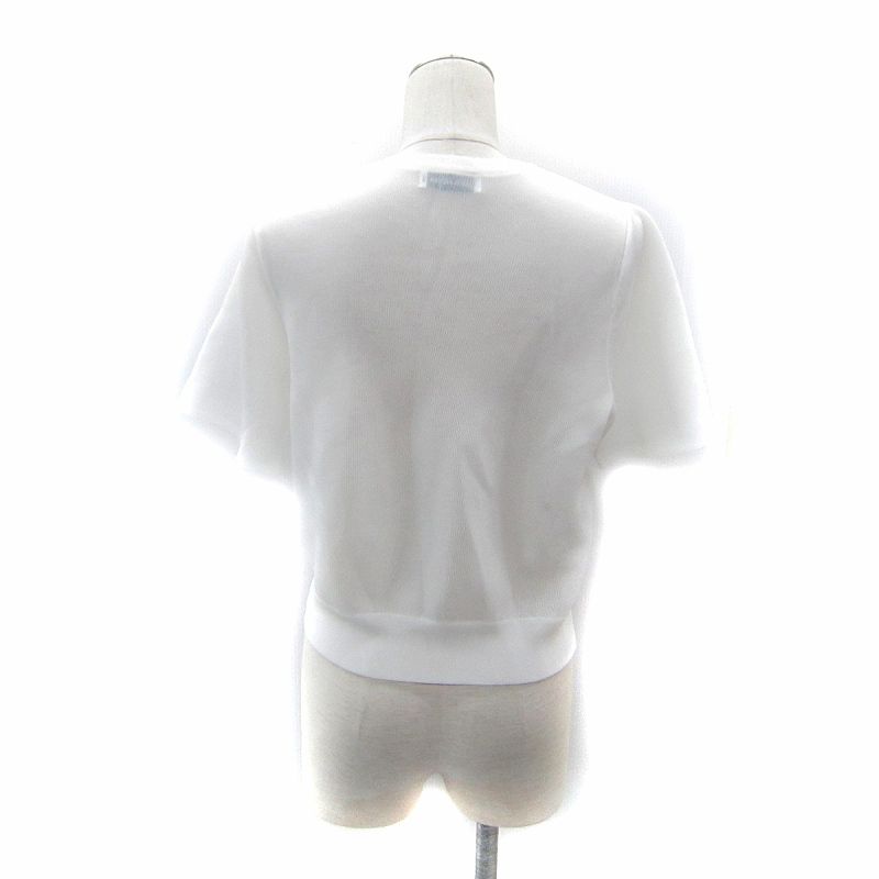 エメルリファインズ EMMEL REFINES 25 SS EMフラワービーズシアープルオーバー カットソー 半袖 白 ホワイト 6618-105-0321 SY 24 GY 19