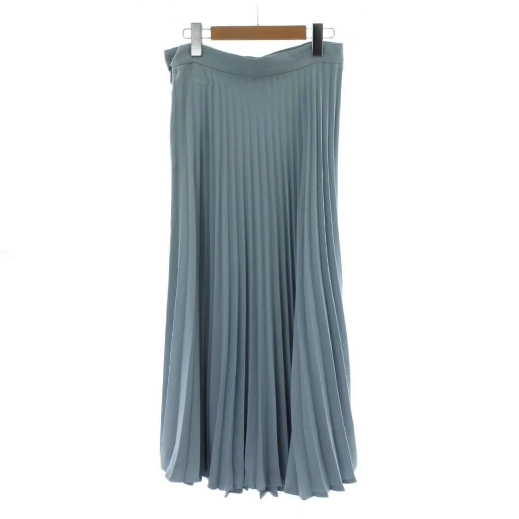 エムエムシックス メゾンマルジェラ MM 6 Maison Margiela 20 SS カジュアルロングスカート プリーツミディスカート 40 青 ブルー フ PP GY 19