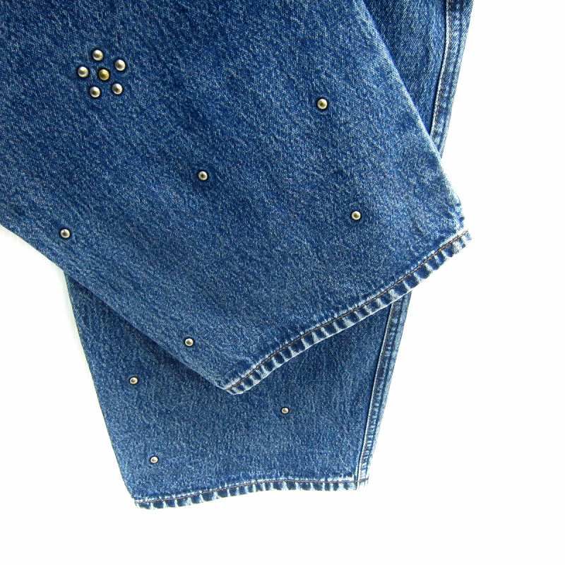  ラングラー デニムパンツ バレルジーンズ ワイドパンツ ロング丈 スタッズ M インディゴブルー WL 3002 SY 4 GY 19 デニム ジーンズ パンツ