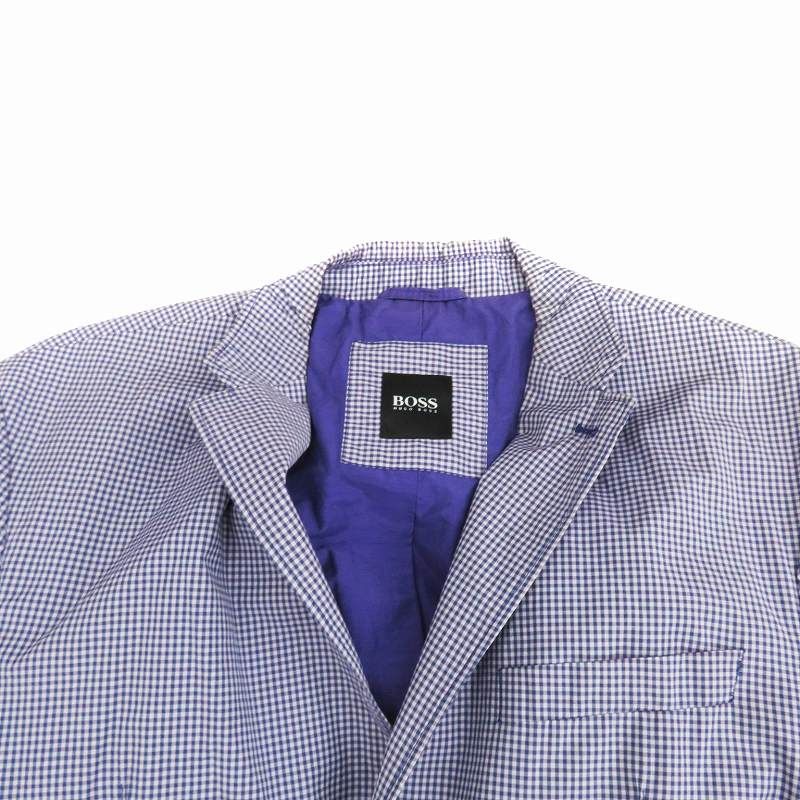 希少✨【HUGO BOSS】カシミヤ混 ジャケット パープル系 52サイズ 希少✨【HUGO BOSS】カシミヤ混 ジャケット パープル系 52サイズ 希少