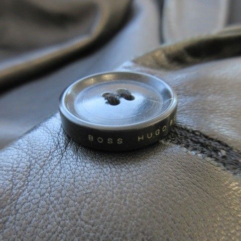 ヒューゴボス HUGO BOSS テーラードジャケット レザージャケット