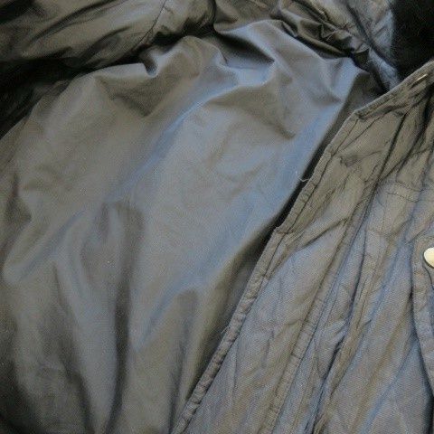 ゼニア Zegna ミリタリーコート モッズ ジップアップ フーディ ファー 50 M 黒 ブラック |AO 8 GY 18 モッズコート ジャケット アウター メンズ