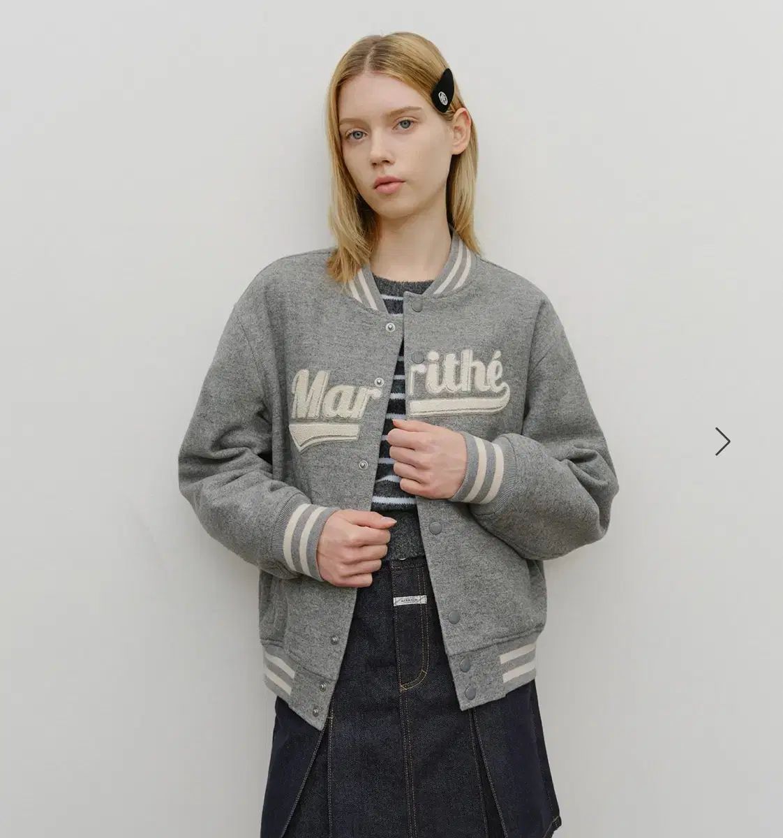 マリテフランソワジルボー ウール スタジャン グレー 購入