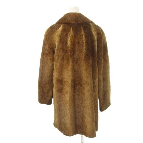 エンバ EMBA ファーコート ミンク 毛皮 ミドル丈 茶 ブラウン MN 14 GY 18