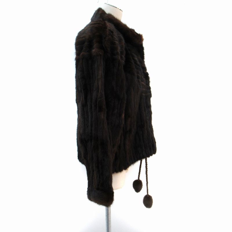 【良品】SAGA MINK サガミンク　銀サガ　銀タグ　ハーフコート　毛皮　L サガミンク SAGA MINK 銀サガ 毛皮コート ミンクファーコート ハーフ丈
